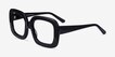 Gloria Black AcetateEyeglass Frames from EyeBuyDirect, Angle View