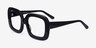 Gloria Black AcetateEyeglass Frames from EyeBuyDirect, Angle View