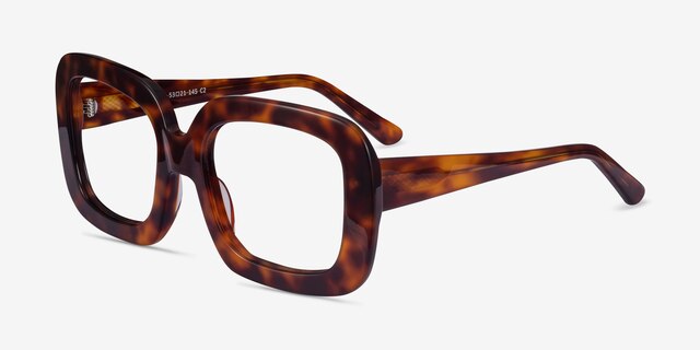 Gloria Tortoise AcetateEyeglass Frames from EyeBuyDirect, Angle View