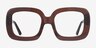 Gloria Brown AcetateEyeglass Frames from EyeBuyDirect, Front View