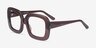 Gloria Brown AcetateEyeglass Frames from EyeBuyDirect, Angle View