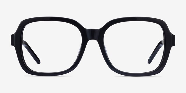 Renee Noir AcétateMontures de lunettes de vue d'EyeBuyDirect, Vue de Face