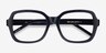 Renee Noir AcétateMontures de lunettes de vue d'EyeBuyDirect, Vue Rapprochée