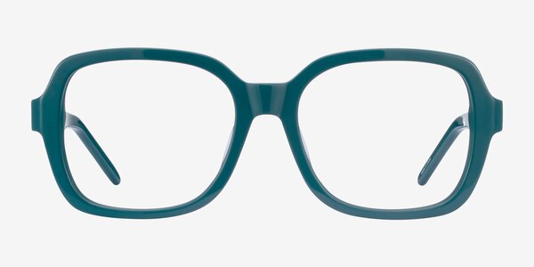 Renee Rectangle Teal Full Rim Eyeglasses | Eyebuydirect