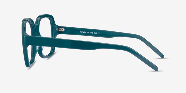 Renee Teal AcetateEyeglass Frames from EyeBuyDirect, Side View