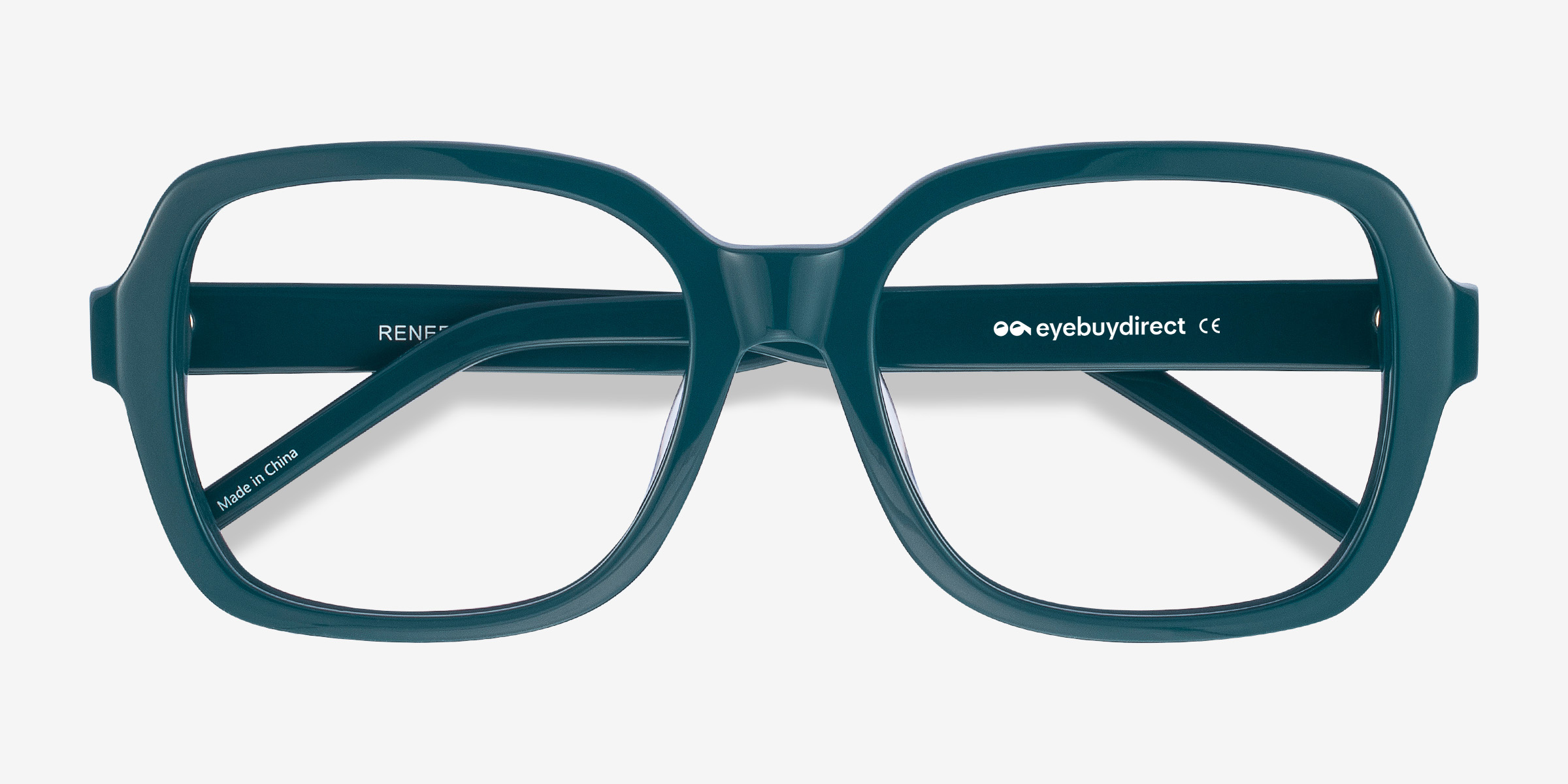 Renee Rectangle Teal Full Rim Eyeglasses Eyebuydirect