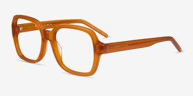 Renee Mellow Yellow Acétate Montures de lunettes de vue d'EyeBuyDirect, Vue d'Angle