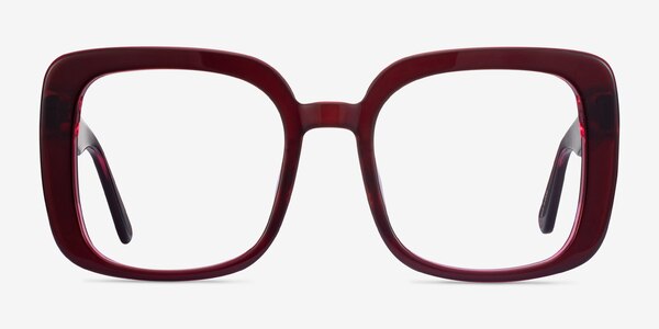 Heather Burgundy Acétate Montures de lunettes de vue
