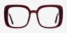 Heather Burgundy AcetateEyeglass Frames from EyeBuyDirect, Front View