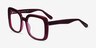 Heather Burgundy AcetateEyeglass Frames from EyeBuyDirect, Angle View