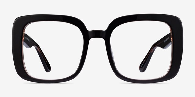 Heather Dark Coffee AcetateEyeglass Frames from EyeBuyDirect, Front View