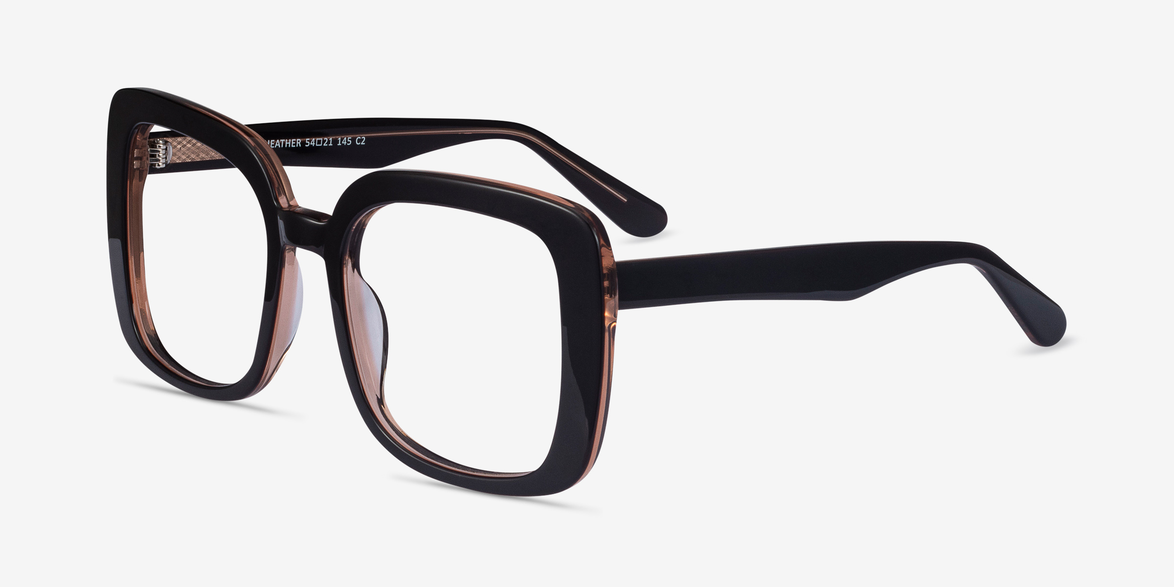 Heather Square Dark Coffee Glasses for Women Eyebuydirect