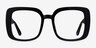Heather Noir AcétateMontures de lunettes de vue d'EyeBuyDirect, Vue de Face