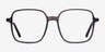 Sixto Gray AcetateEyeglass Frames from EyeBuyDirect, Front View