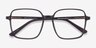 Sixto Gray AcetateEyeglass Frames from EyeBuyDirect, Closed View