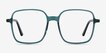 Sixto Teal AcetateEyeglass Frames from EyeBuyDirect, Front View