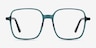 Sixto Teal AcetateEyeglass Frames from EyeBuyDirect, Front View