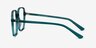 Sixto Teal AcetateEyeglass Frames from EyeBuyDirect, Side View