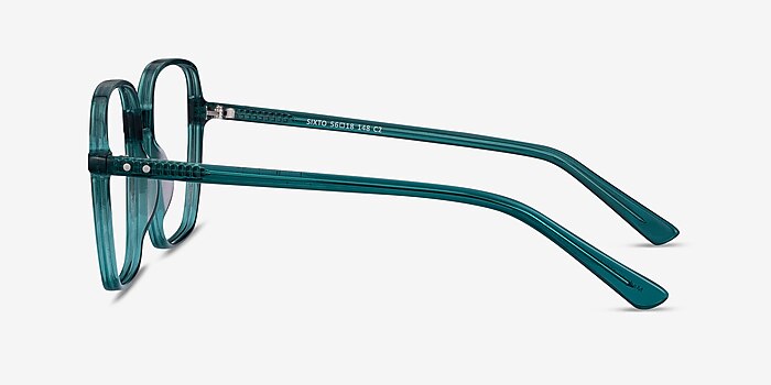Sixto Teal Acetate Eyeglass Frames from EyeBuyDirect