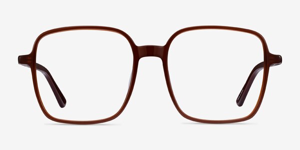 Sixto Café Acétate Montures de lunettes de vue