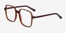 Sixto Coffee AcetateEyeglass Frames from EyeBuyDirect, Angle View