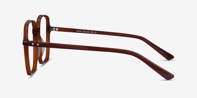 Sixto Coffee AcetateEyeglass Frames from EyeBuyDirect, Side View