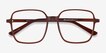 Sixto Coffee AcetateEyeglass Frames from EyeBuyDirect, Closed View
