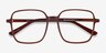 Sixto Coffee AcetateEyeglass Frames from EyeBuyDirect, Closed View