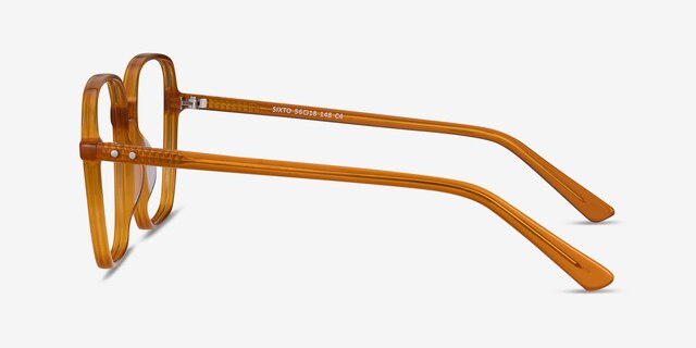 Sixto Mellow Yellow AcetateEyeglass Frames from EyeBuyDirect, Side View
