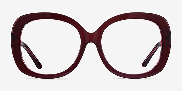 Pamela Burgundy Acetate Eyeglass Frames