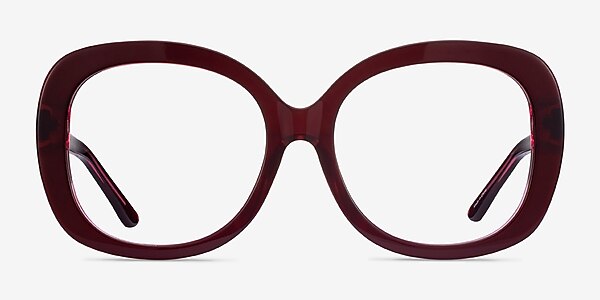 Pamela Burgundy Acetate Eyeglass Frames