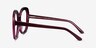 Pamela Burgundy AcetateEyeglass Frames from EyeBuyDirect, Side View