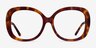 Pamela Tortoise AcetateEyeglass Frames from EyeBuyDirect, Front View