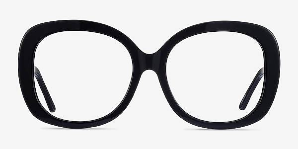 Pamela Black Acetate Eyeglass Frames