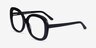 Pamela Black AcetateEyeglass Frames from EyeBuyDirect, Angle View