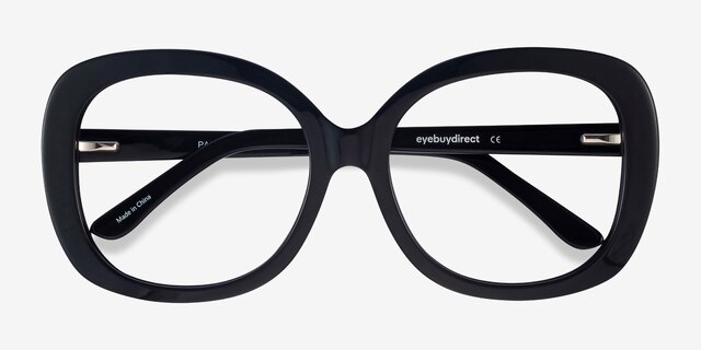 Pamela Black AcetateEyeglass Frames from EyeBuyDirect, Closed View