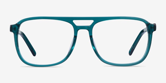 Russell Teal Acétate Montures de lunettes de vue d'EyeBuyDirect