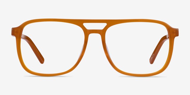 Russell Mellow Yellow AcetateEyeglass Frames from EyeBuyDirect, Front View