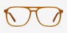 Russell Mellow Yellow AcetateEyeglass Frames from EyeBuyDirect, Front View