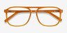 Russell Mellow Yellow AcetateEyeglass Frames from EyeBuyDirect, Closed View