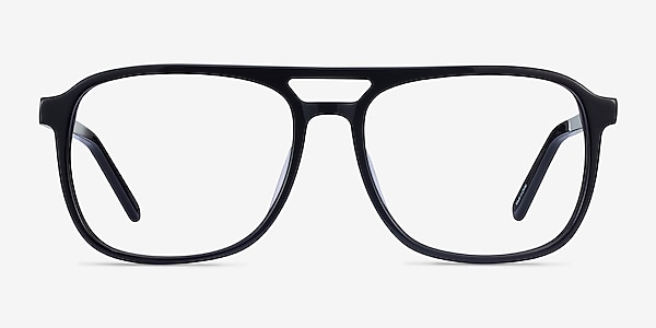 Russell Noir Acétate Montures de lunettes de vue