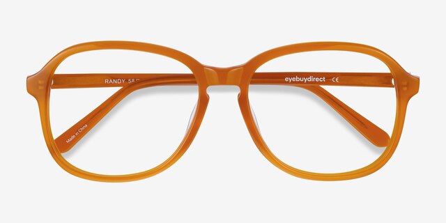 Randy Mellow Yellow AcetateEyeglass Frames from EyeBuyDirect, Closed View
