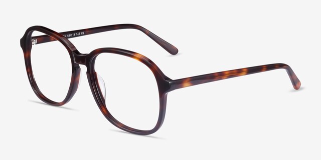 Randy Tortoise AcetateEyeglass Frames from EyeBuyDirect, Angle View