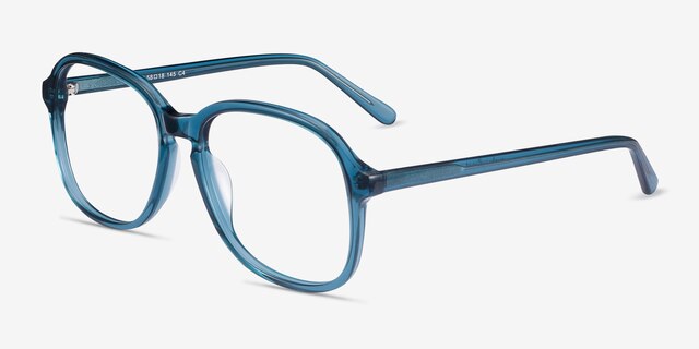 Randy Teal AcetateEyeglass Frames from EyeBuyDirect, Angle View