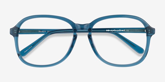 Randy Teal AcetateEyeglass Frames from EyeBuyDirect, Closed View