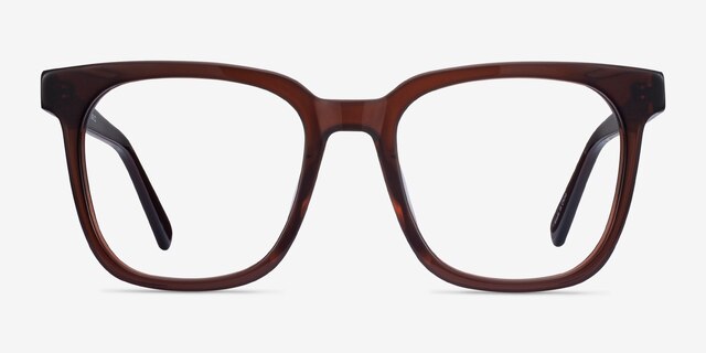 Kenneth Coffee AcetateEyeglass Frames from EyeBuyDirect, Front View