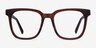 Kenneth Coffee AcetateEyeglass Frames from EyeBuyDirect, Front View