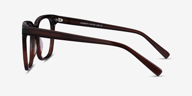 Kenneth Coffee AcetateEyeglass Frames from EyeBuyDirect, Side View
