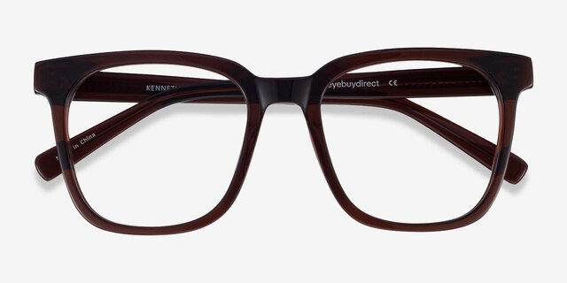 Kenneth Coffee AcetateEyeglass Frames from EyeBuyDirect, Closed View