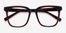 Kenneth Coffee AcetateEyeglass Frames from EyeBuyDirect, Closed View